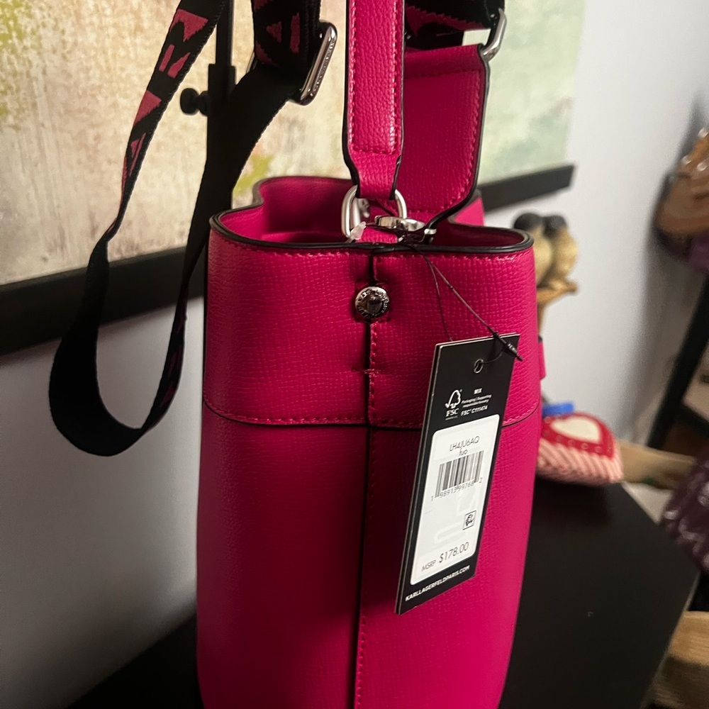 Karl Lagerfeld Bucket Adele Bag NWT - Picture 4 of 12